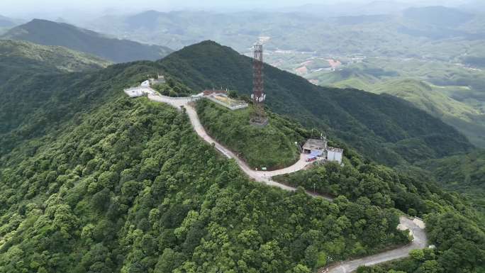 佛山第一峰 皂幕山 佛山高明皂幕山航拍