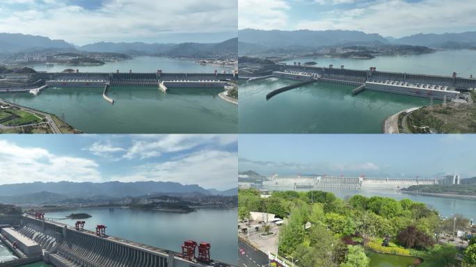 三峡大坝正机位拍摄（4K灰片素材）