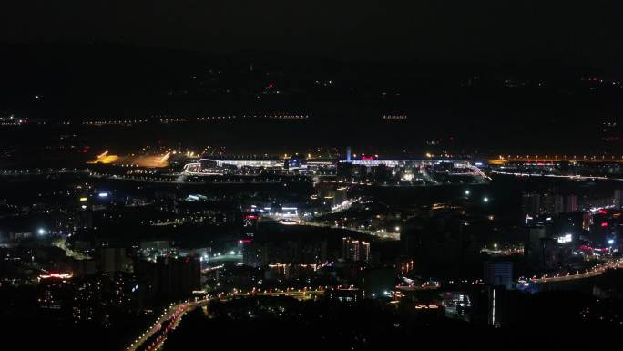 贵阳机场夜景 龙洞堡机场