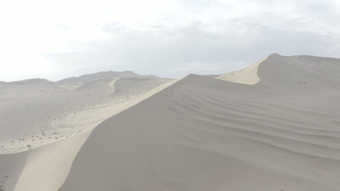 航拍敦煌沙漠无人区荒漠黄昏荒凉戈壁素材