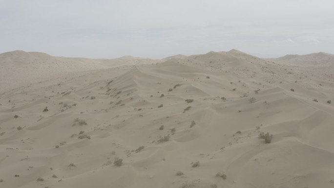 敦煌沙漠无人区荒漠黄昏荒凉戈壁空镜素材