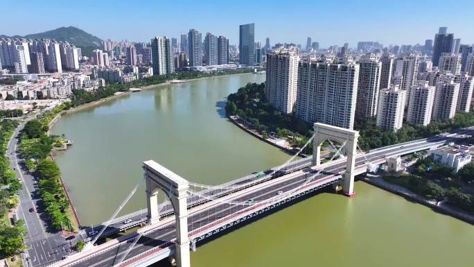 航拍广东珠海横琴粤港澳大湾区风景2