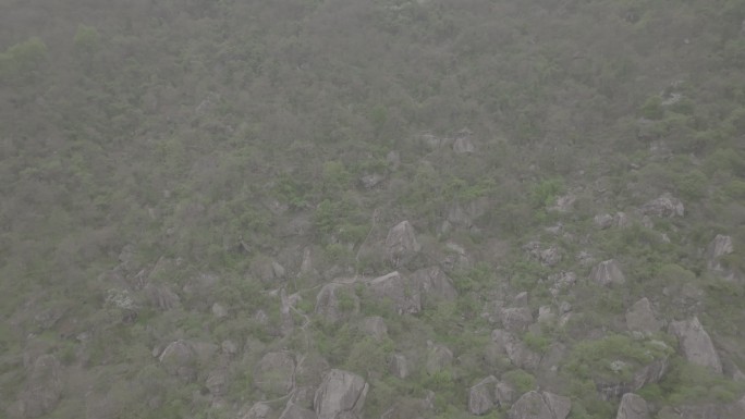 翠华山 航拍 石林 山涧小道航拍