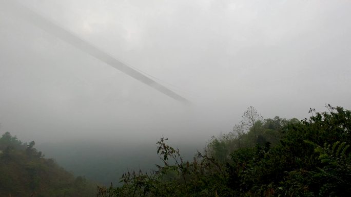 晨雾中的龙江大桥