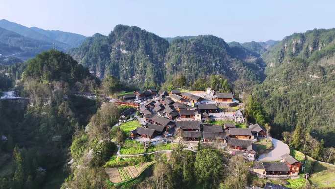 湖南旅游胜地十八洞村风光