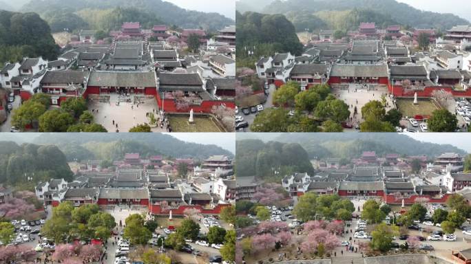 福州林阳寺梅花航拍