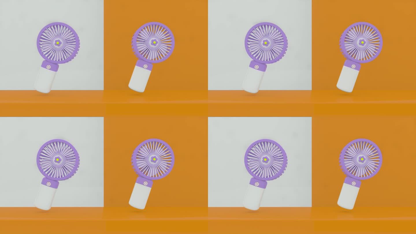C4D模型-小风扇电商动画