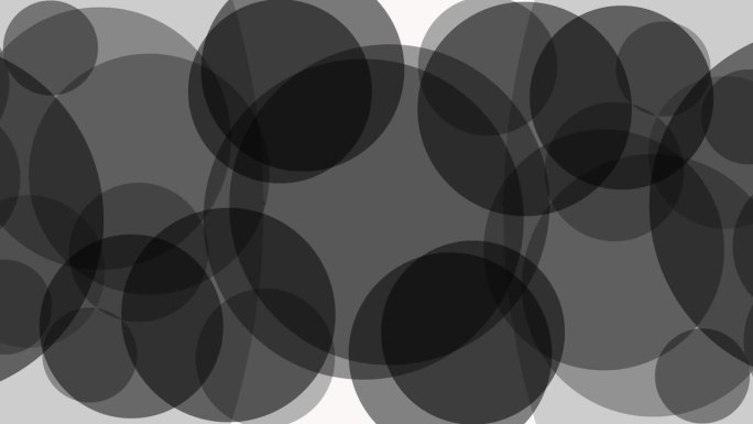 彩色圆圈过渡- Alpha通道-黑色和白色