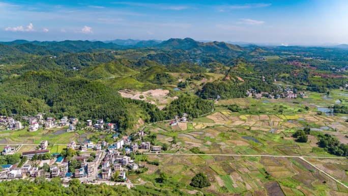 永州零陵矿区农村航拍