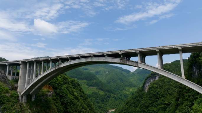 贵州马蹄河大桥航拍