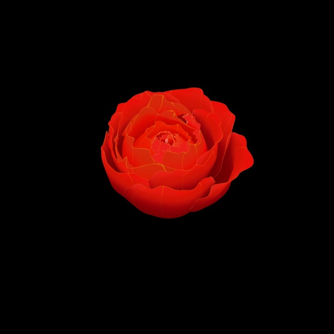 3SHS-红色花朵 带通道