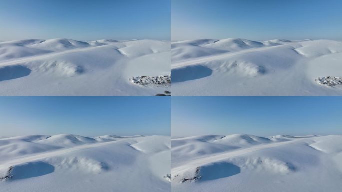 内蒙古丘陵雪原