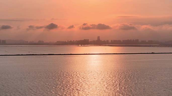 大海上的落日