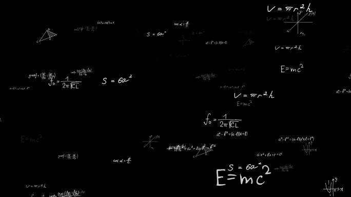 数学物理化学公式冲屏带透明通道