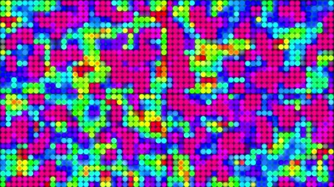 彩色圆点抽象几何运动背景。五颜六色的圆形糖果。有光泽的彩色装饰球。