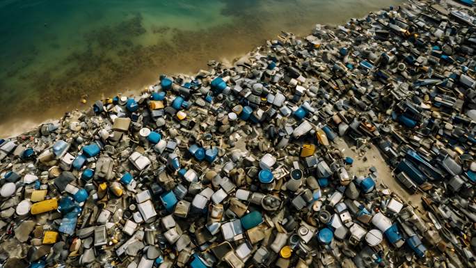 大合集海洋垃圾污染环境