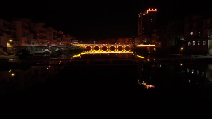 中国广东省梅州市丰顺县丰良镇夜景