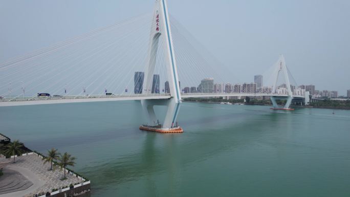 海口世纪大桥航拍