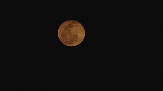超长焦拍摄红月亮超级月亮升起延时