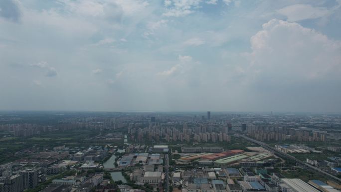 上海青浦区华测导航产业园航拍视频