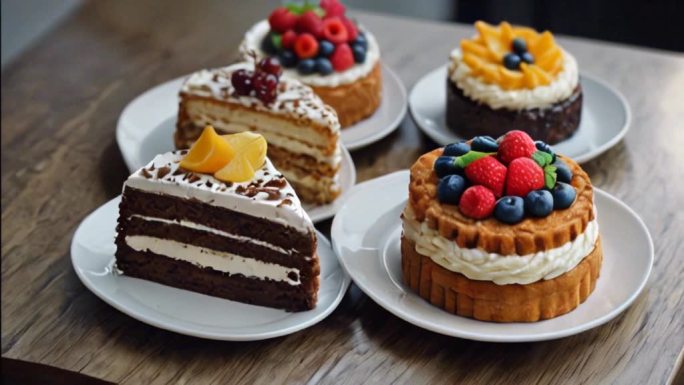 蛋糕美食奶油幸福创意视频生日蛋糕