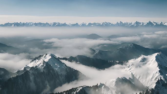 合集宣传大山峰山脉意境风景