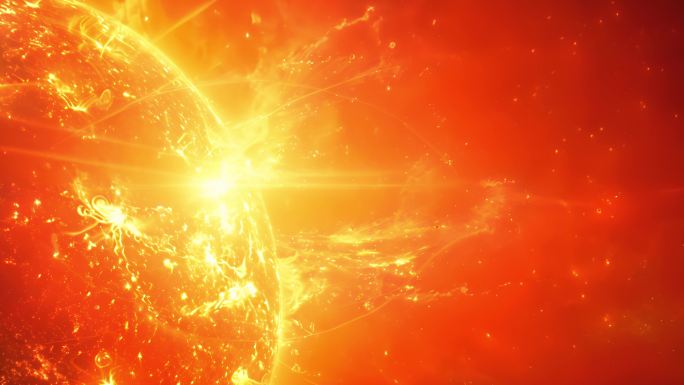 太阳磁暴 耀斑 日冕辐射 特写