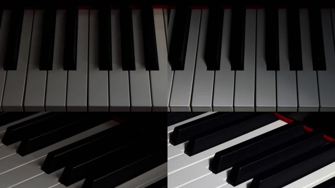 钢琴电子琴琴键 键盘光影