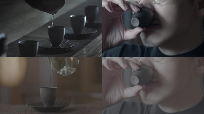 禅茶 侘寂风茶器 银壶盖碗泡茶意境 茶道