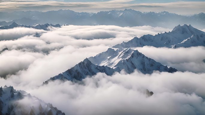 宣传片头大山峰云雾