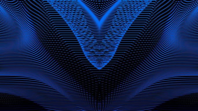 【4K时尚背景】天蓝粒子虚拟曲线暗光科技