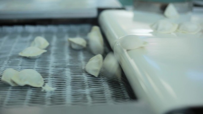 水饺馄饨生产车间加工高清