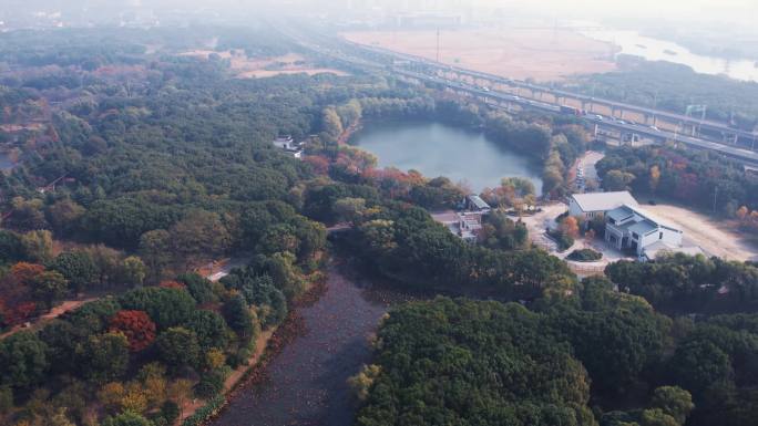 苏州市相城区苏州中国花卉植物园航拍