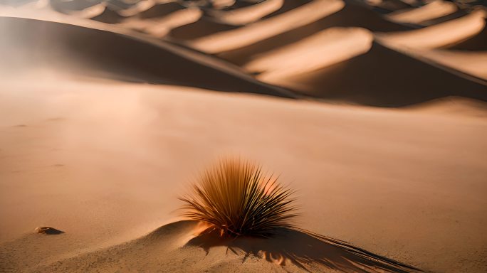 热浪滚滚的沙漠
