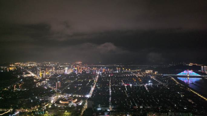 台州临海夜景航拍