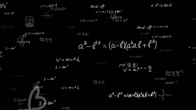 数学物理化学公式冲屏带透明通道