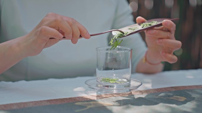 龙井茶泡茶茶道功夫茶茶叶