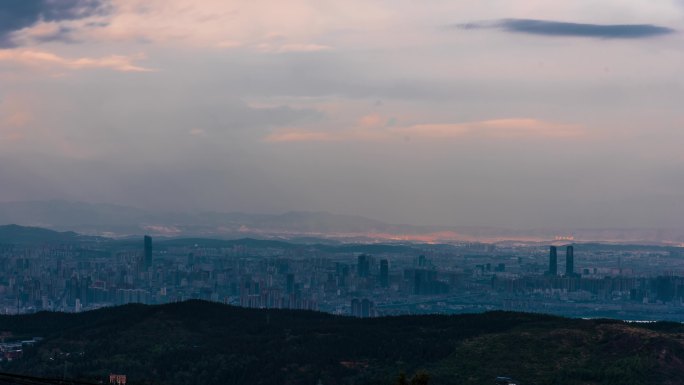 昆明全景棋盘山角度