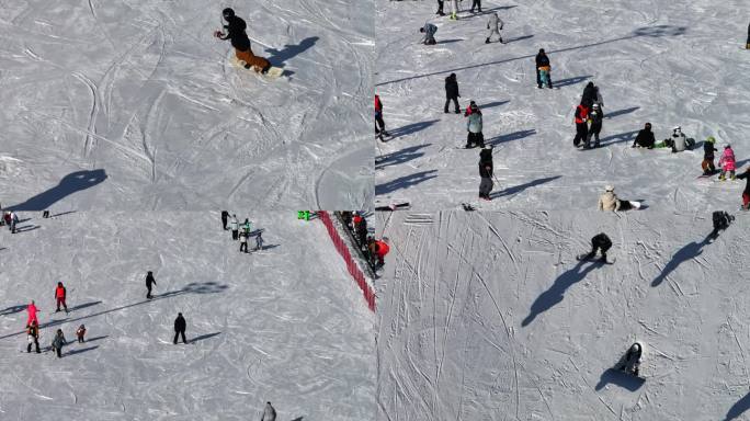 冬季旅游 滑雪人群 滑雪经济