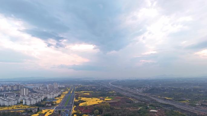 黄山市航拍 黄山市 航拍 黄山高铁 延时