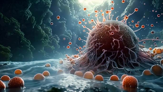 细菌病毒癌细胞肿瘤形成癌症素材原创4