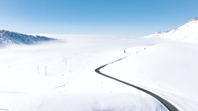 北疆冬季旅游风光素材合集 原创4K50帧