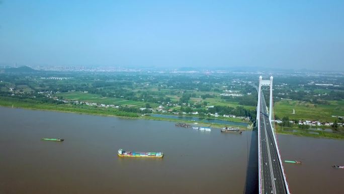 大桥长江钢索桥桥梁交通长江经济一体化