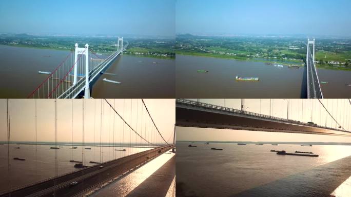 大桥长江钢索桥桥梁交通长江经济一体化