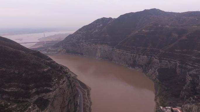 陕西山西黄河龙门禹门晋陕大峡谷航拍10