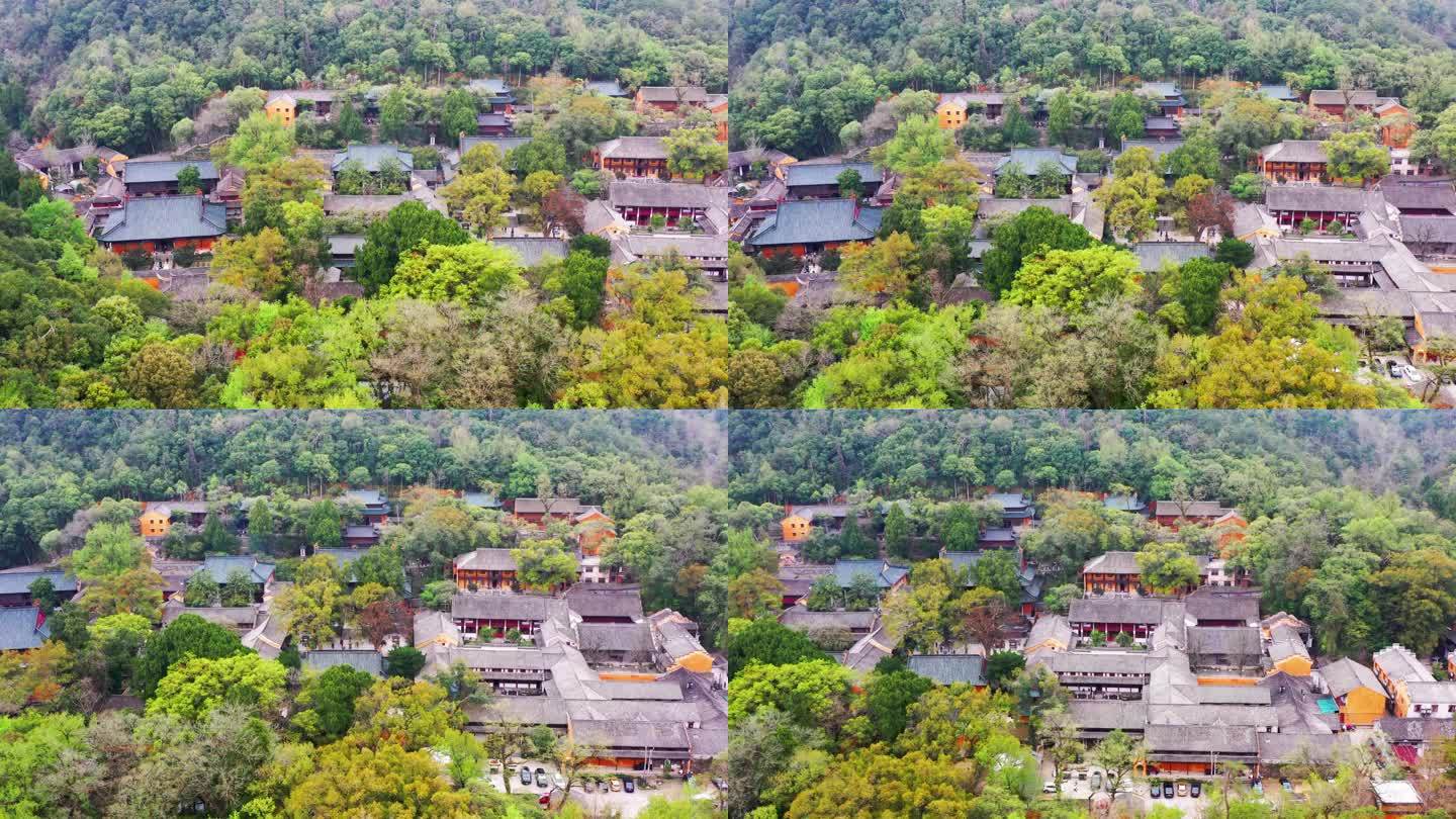 国清寺，隋代古刹，航拍