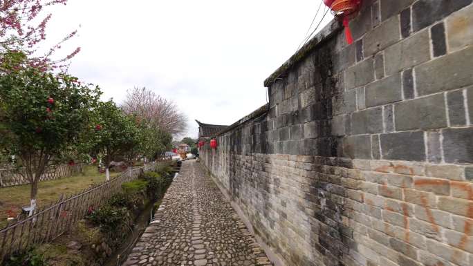 福建 培田古建 古建筑 瓦片   民居