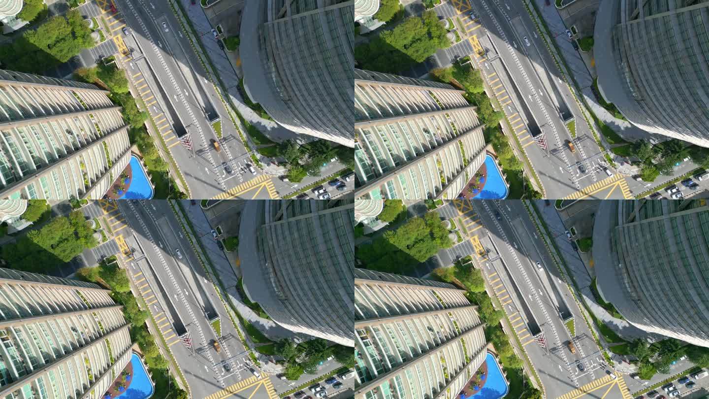 吉隆坡金融区城市摩天大楼。垂直鸟瞰无人机
精彩的空中俯瞰飞行
4 k的片段