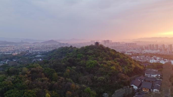 绍兴城市日出4k