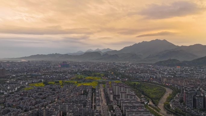 都江堰城市延时